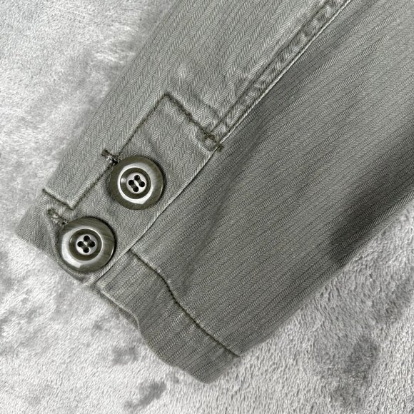 Maurices VTG Jacket Medium Militray Green Y2K Utility Boho Aesthetic 90's Preppy - Picture 10 of 11